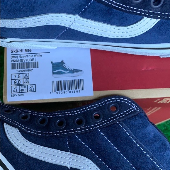 VANS SK8-Hi Mte Navy/True White WMNS - Picture 10 of 16